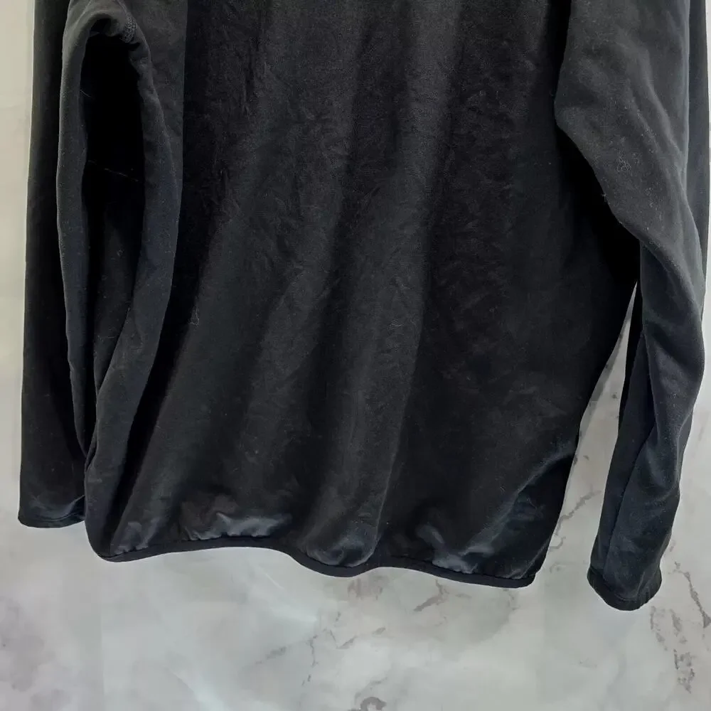 The North Face Jacket Mens XL Black Full Zip Fleece Teletracking Employee
